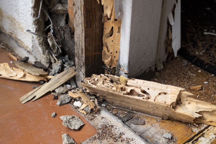 Termite Damage on a home
