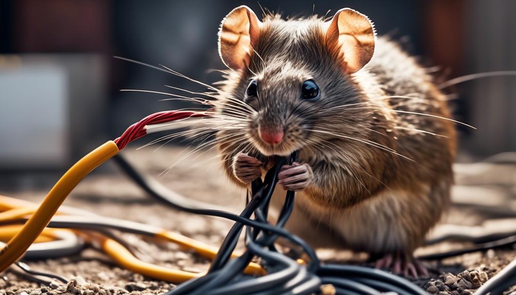 rodents damaging electrical wires