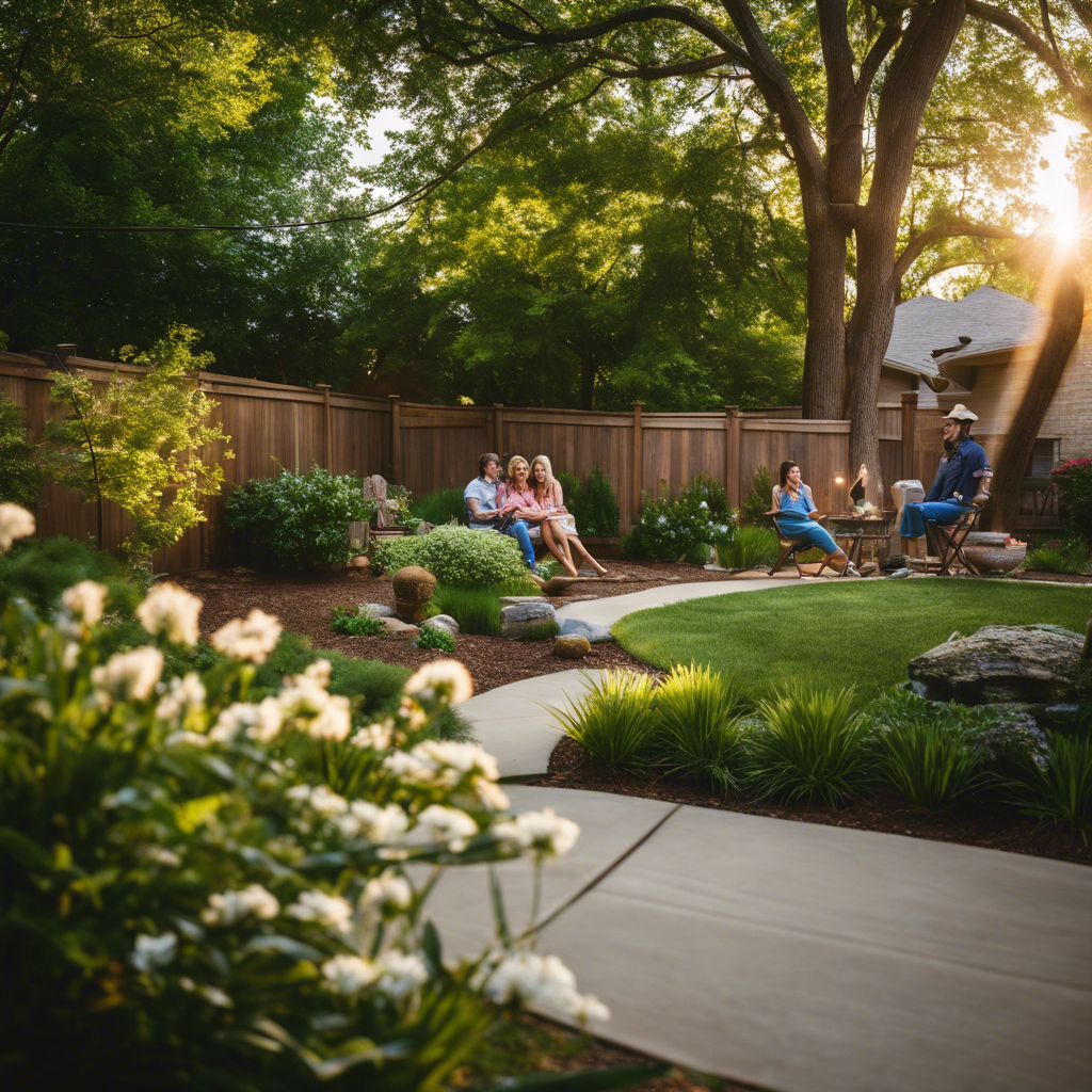 An image of a family enjoying a mosquito-free backyard in Tulsa, Oklahoma